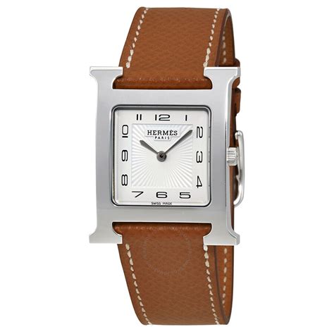 hermes brown leather wrap watch|Hermes women's watches.